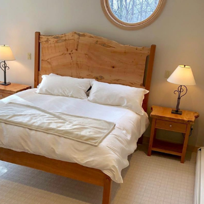 live edge hardwood furniture bed frame